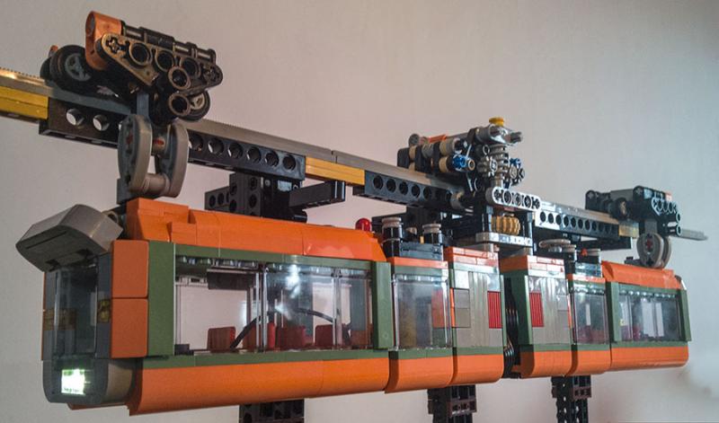 MOC] Suspended monorail train - LEGO Train Tech - Eurobricks Forums