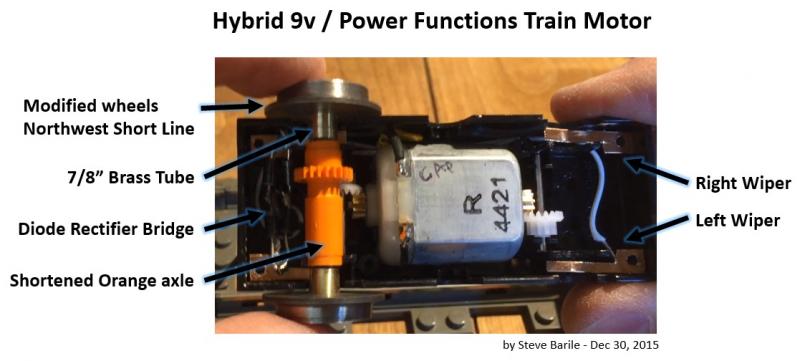 DIY Hybrid 9v / Power Functions Train Motor - LEGO Train Tech - Eurobricks  Forums