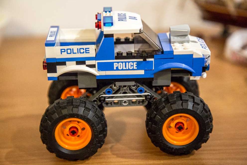 My son first MOC - Police Monster Truck - LEGO Town - Eurobricks Forums